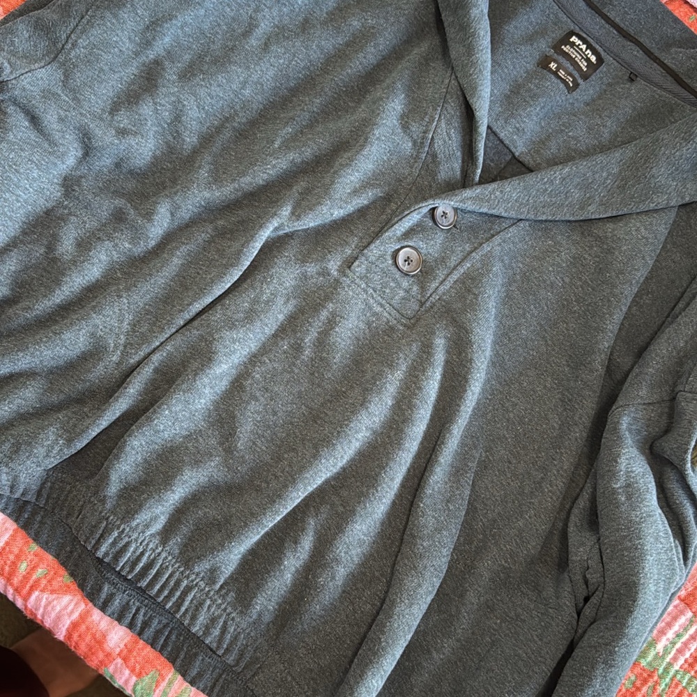 Blue Button-Up Sweater